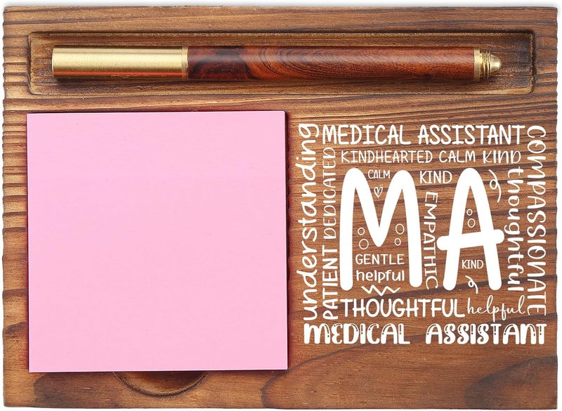 EFFJNSG Medical Assistant Appreciation Gifts Inspirational Quote Healthcare Worker Medical Student Graduation Nursing Nurse Week Thank You Gift MA Desk Self Stick Note Pad Holders EDP212 - Image 1